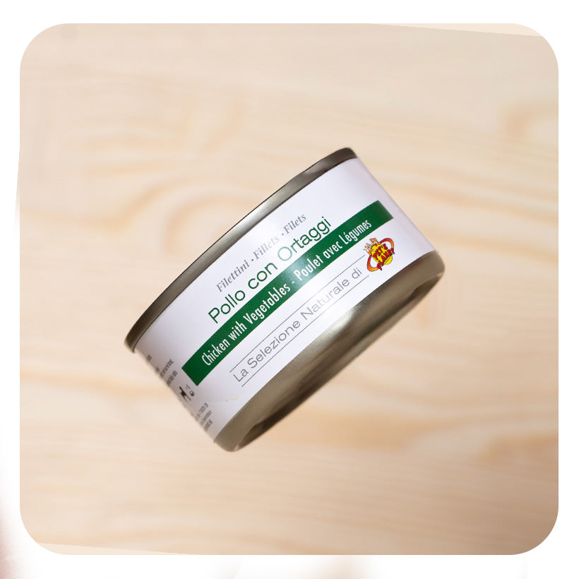 Filets de poulet au naturel avec légumes pour chien - 85 g - Pet's Planet