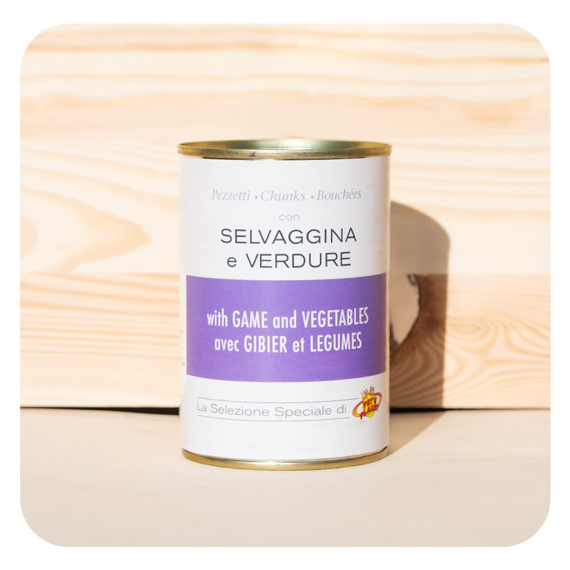 Bouchées au gibier et légumes pour chien - 405 g ou 1 230 g - Pet's Planet