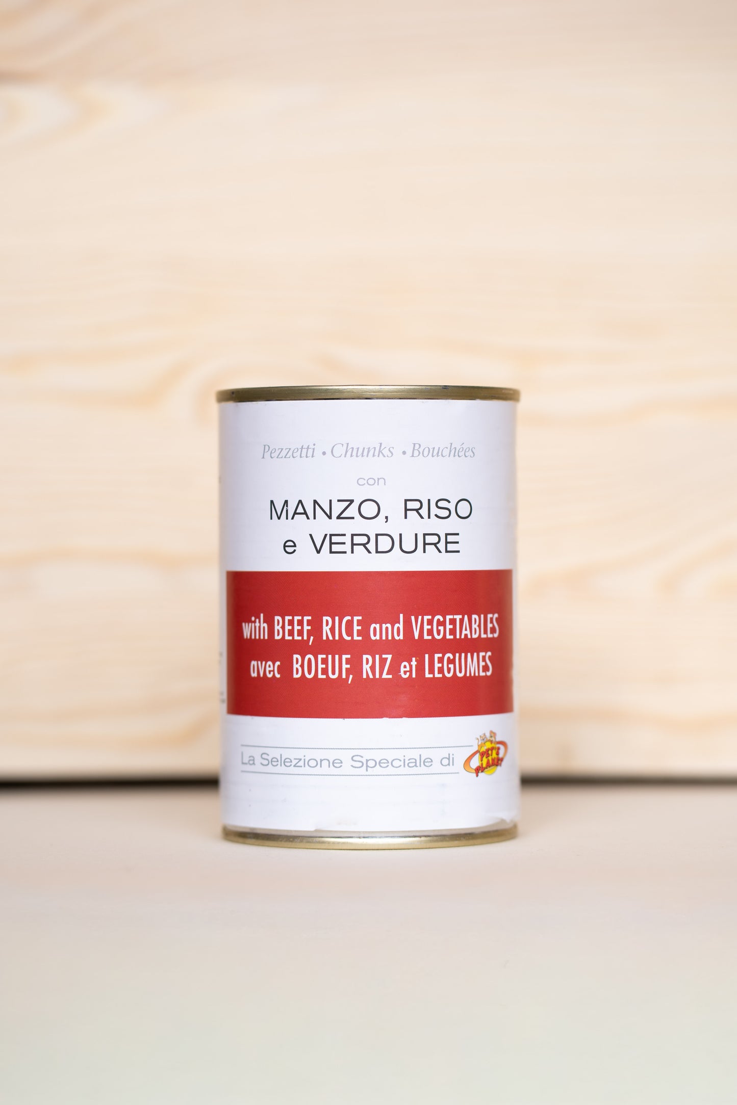 Bouchées au boeuf, riz et légumes pour chat - 405 g - Pet's Planet