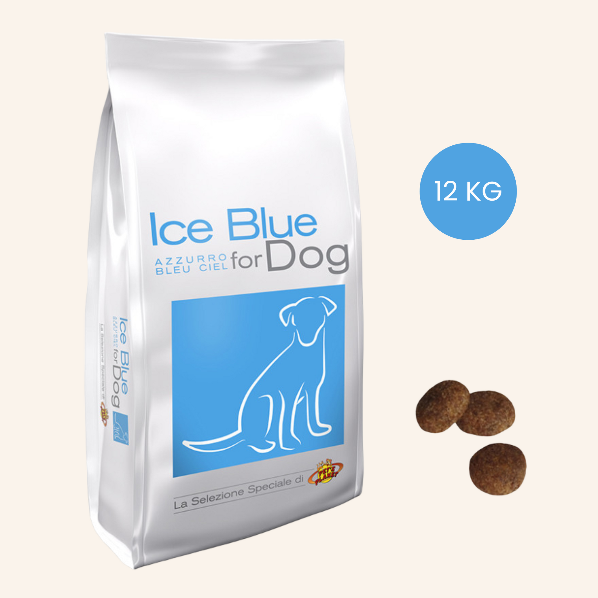 Croquettes Ice Blue Pet’s Planet 12 kg – Pour chiens moyens et grands sensibles