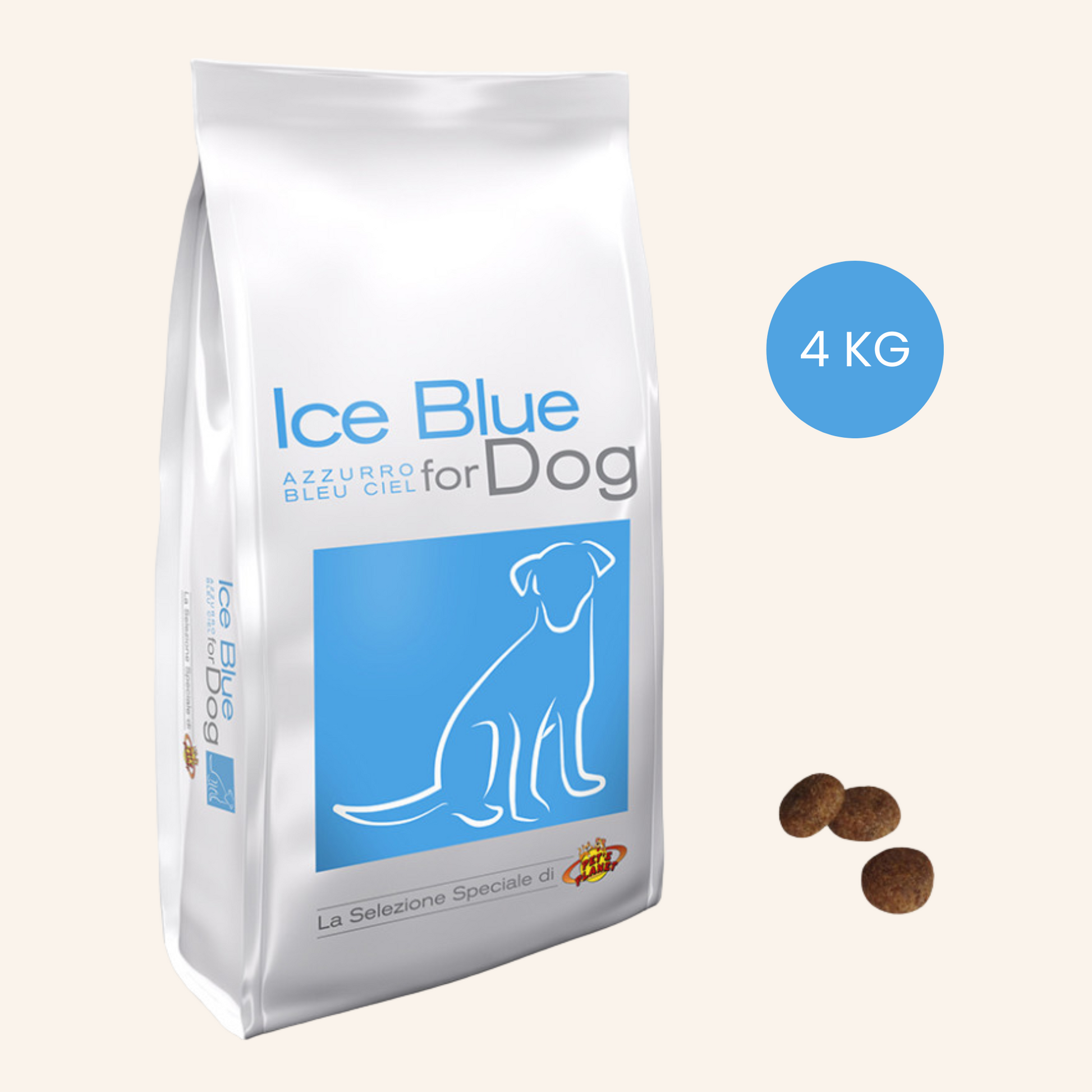Croquettes Ice Blue Pet’s Planet 4 kg – Pour petits chiens sensibles de tout âge
